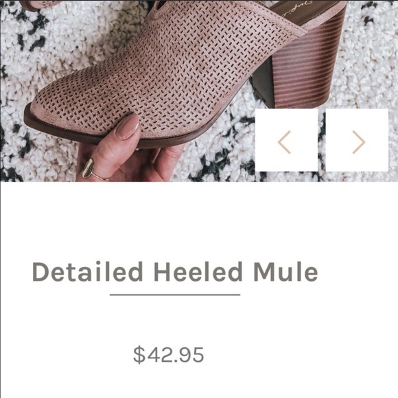 Qupid heeled mules - Picture 2 of 2